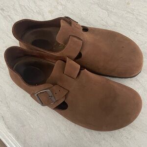 Birkenstock Women’s Tan Leather Slip-On Loafers Sz 40